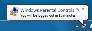 Parental Controls notification