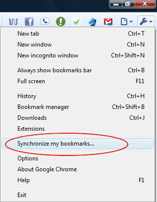 gchrome sync