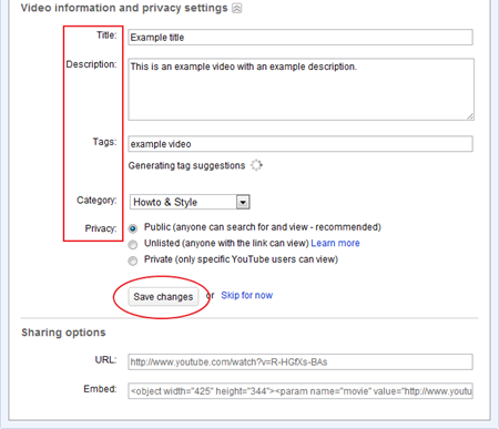 example info