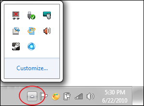 task bar extended