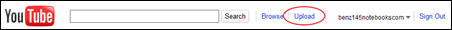 upload button
