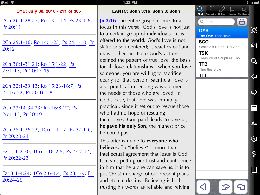 Bible Apps iPad Apps of the Week