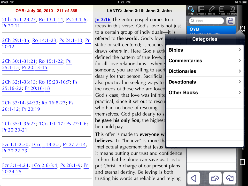 Bible Apps iPad Apps of the Week