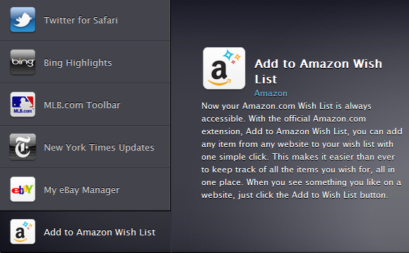 Apple Updates Safari 5; Turning on Extensions and Adding Extenstions