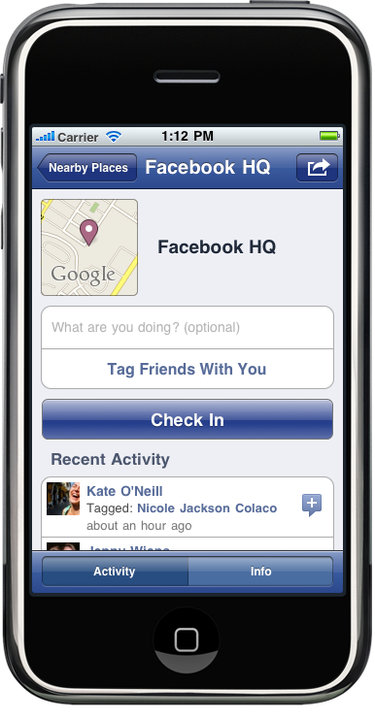 How to disable facebook places