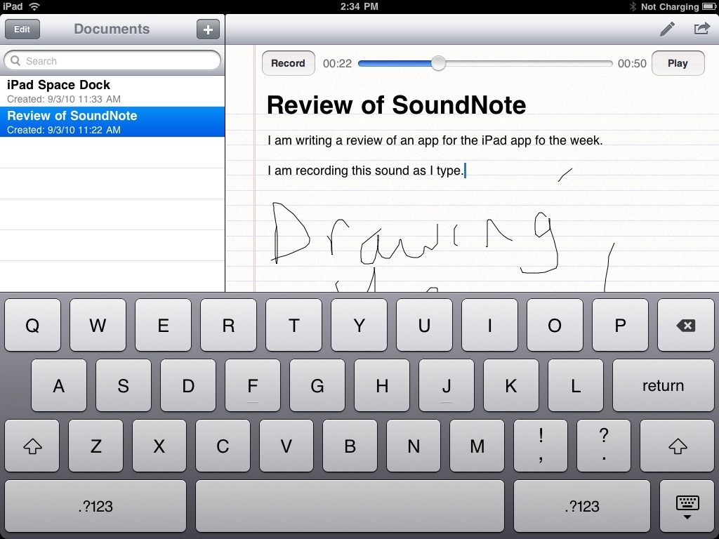 SoundNote: iPad App of the Week