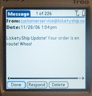 LicketShip SMS