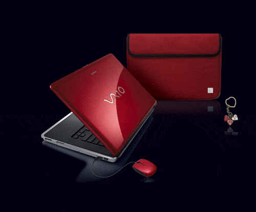 Red Valentines VAIO Laptop CR series