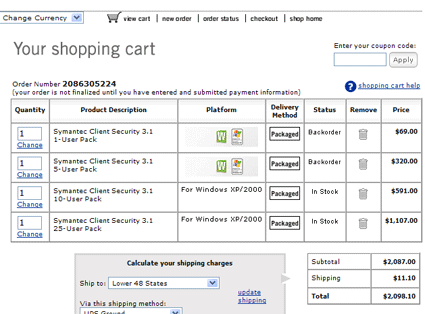 Symantec Backorder Notebooks.com 